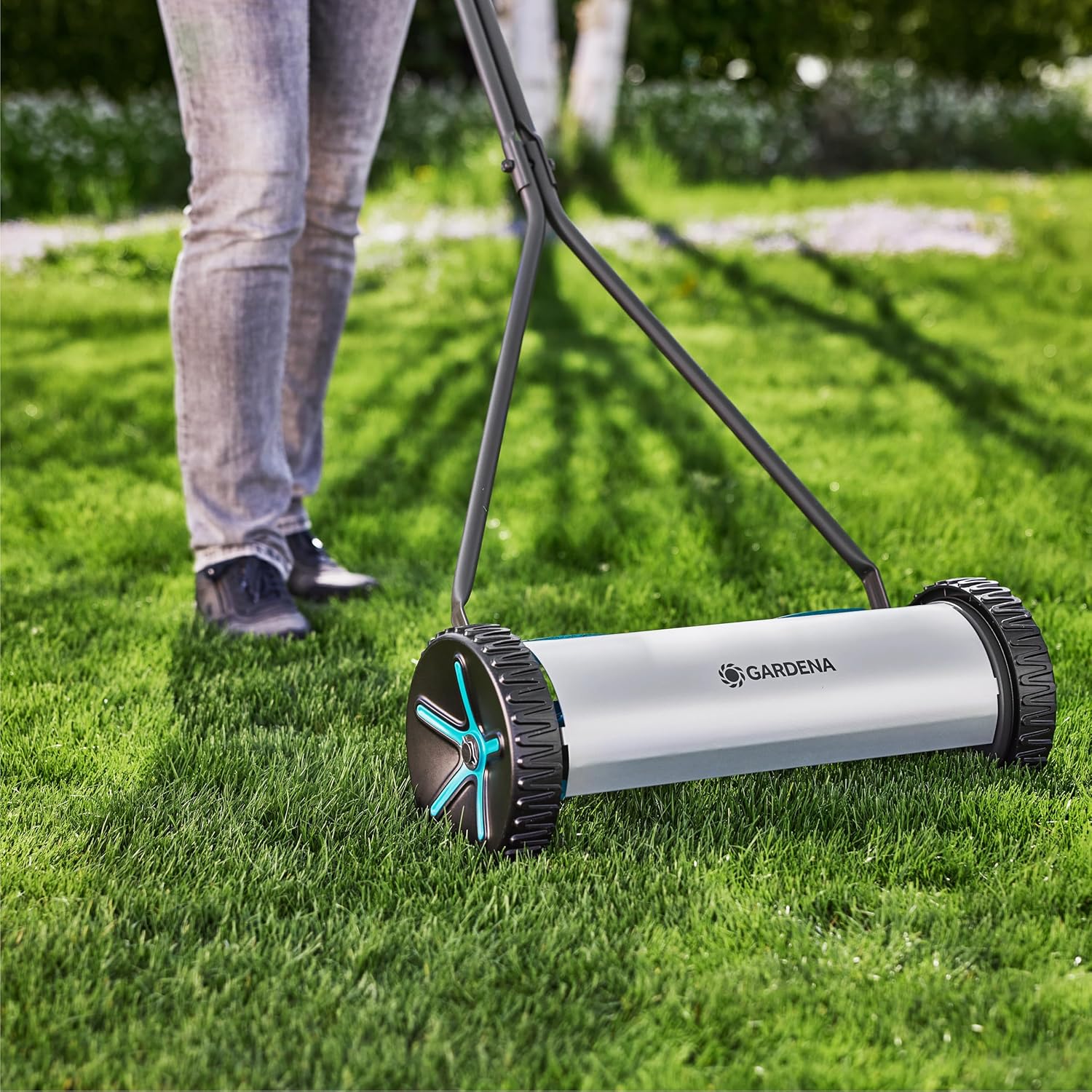 Gardena - Comfort 400 - 40 cm - tondeuse hélicoïdale sans fil, poussee facile, 250 m² - 11760-20