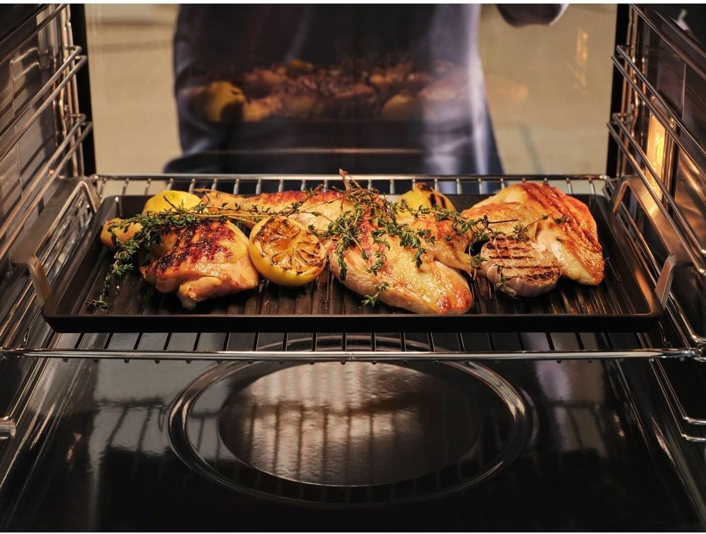 Electrolux - Plancha Grill 2.0 - pour four/feu - céramique antiadhésive - E9HHPG11