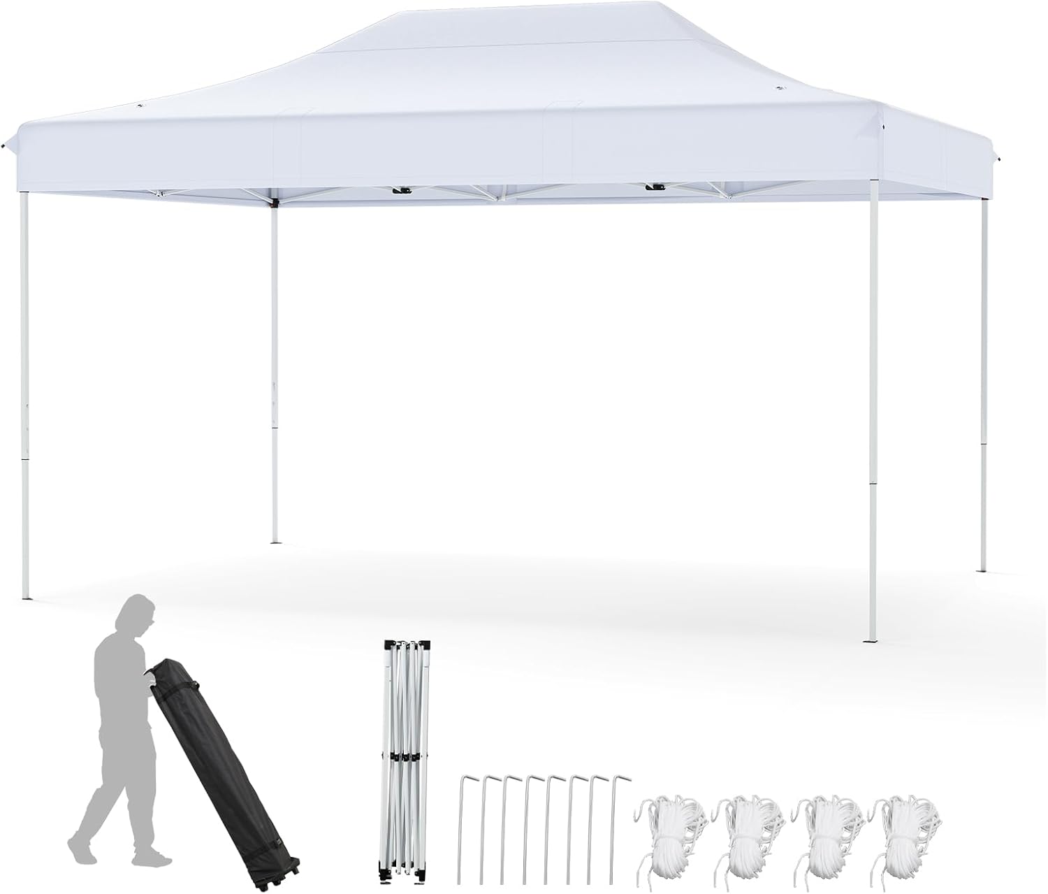 GOPLUS - Tonnelle pliante 3x4,5m - imperméable, réglable, sac inclus