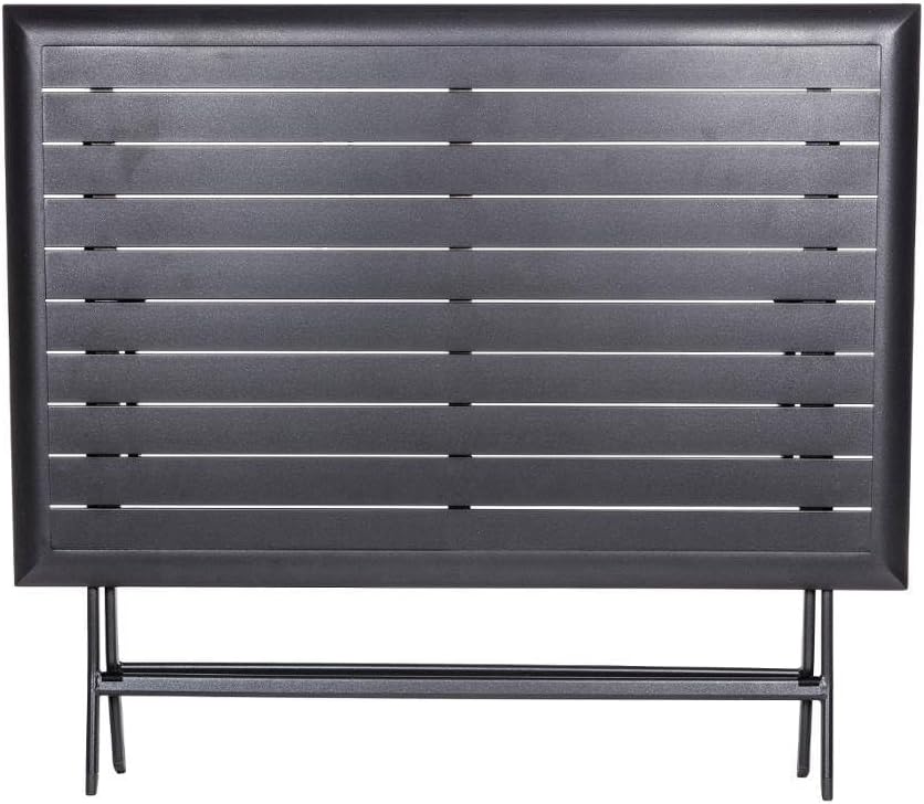 Hespéride - Azua - table pliante 4 places, alu époxy gris graphite