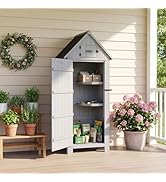HOMAVO Abri de Jardin en Bois avec Protection UV - Toit en appentis - Abri de Jardin en Bois avec...