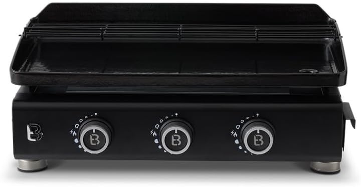 Brasero - Plancha Silvia EVO - 67x34 cm - 3 feux, grille, 7,95kW