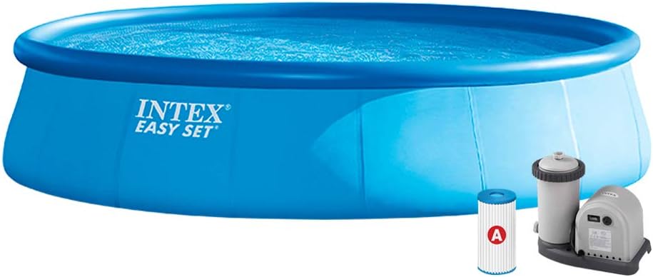 Intex KIT PISCINE EASY SET 5M49 X 1M22, 20.647 liters L, Bleu, 549x549x122 cm