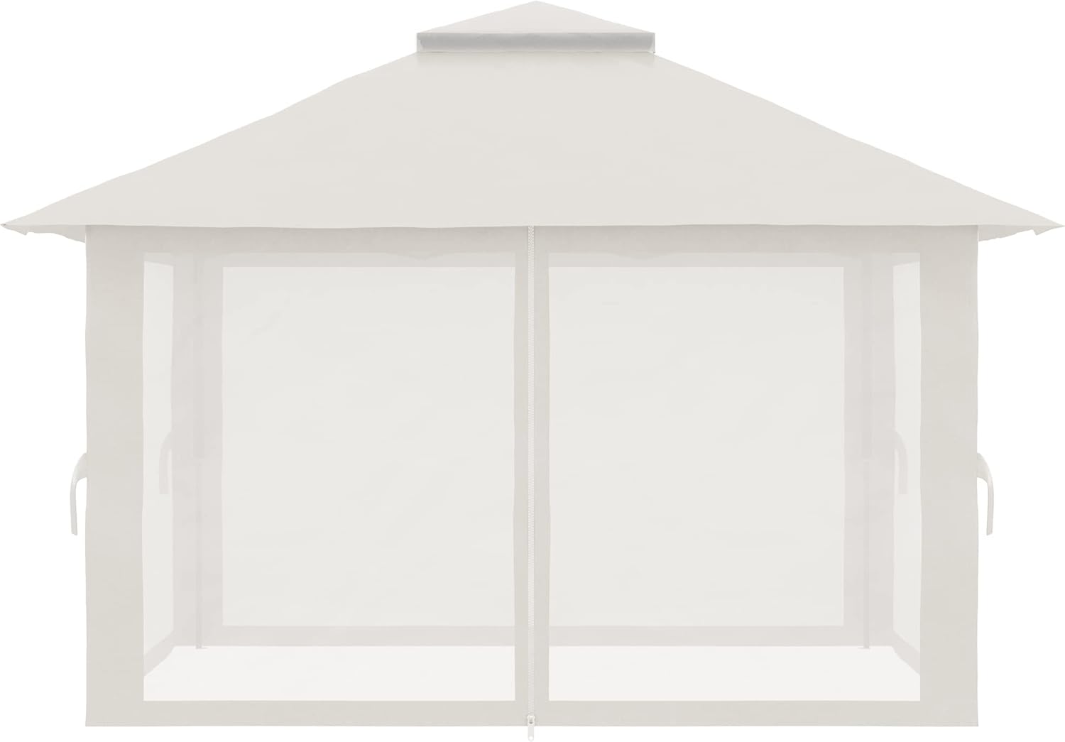 Outsunny - Tonnelle de Jardin Pop-up – 4x4m, UV 50+, double toit, moustiquaires, sac de sable, transport - BARNUM-4x4-UV