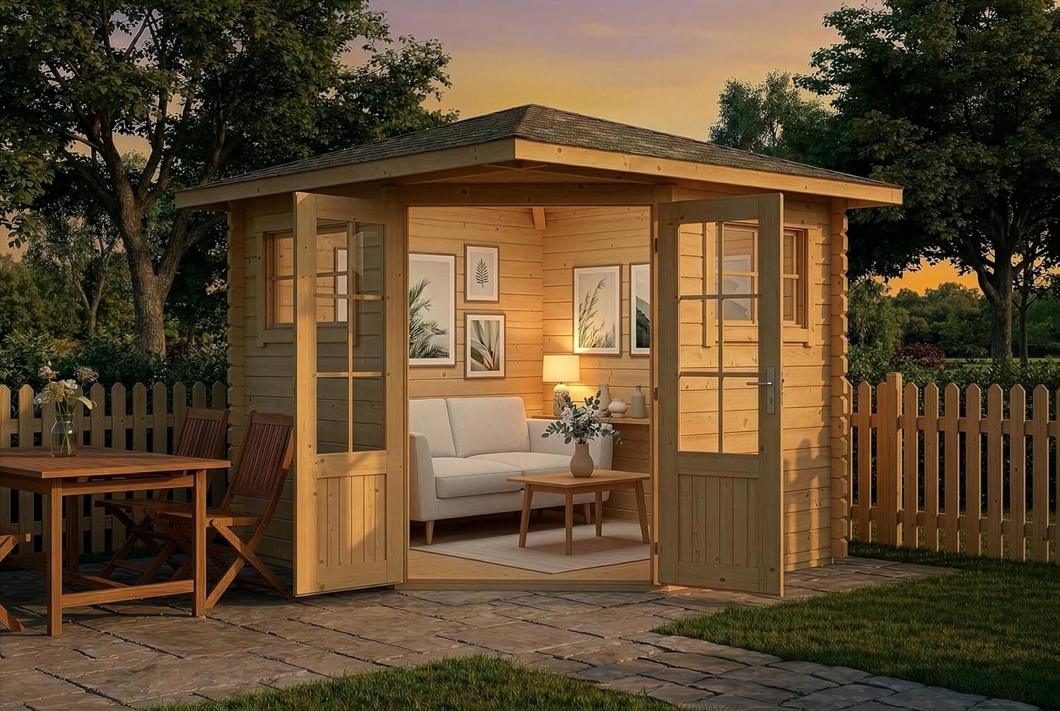 Abri de Jardin en bois - 7,2 m²