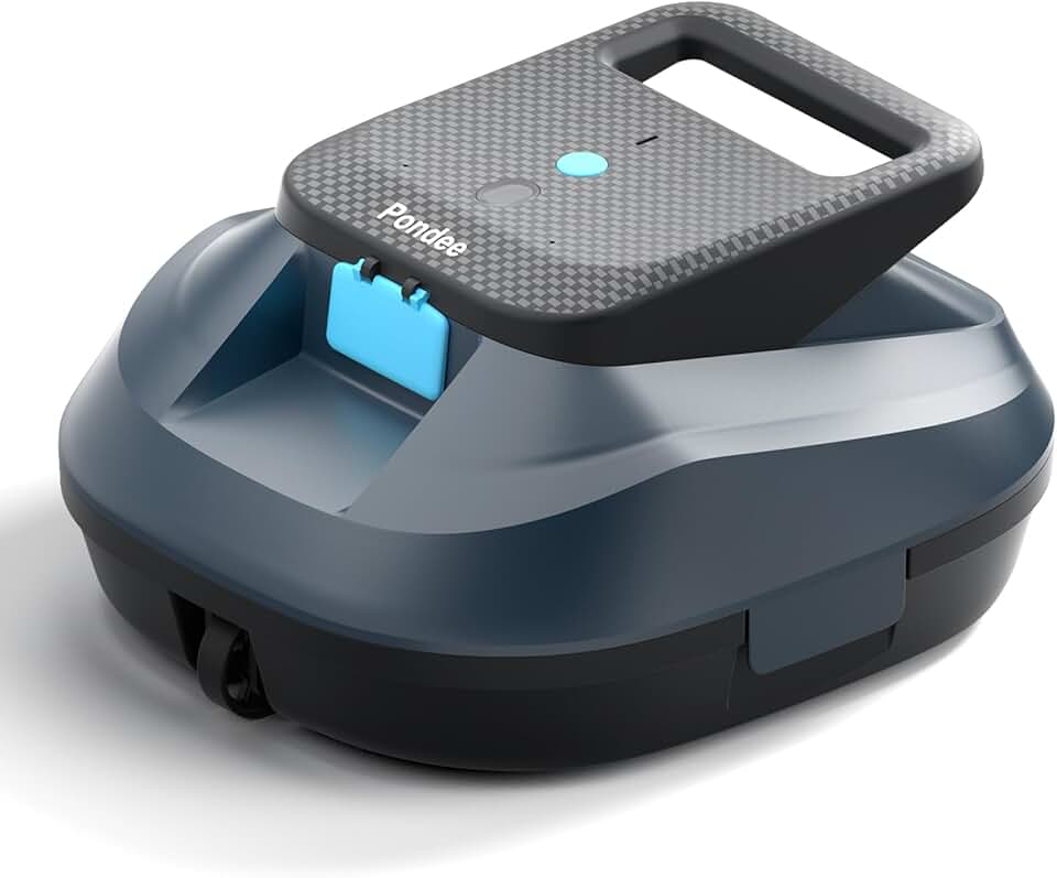(2026 Nouveau) Pondee X2 Robot Piscine sans Fil avec 200 Min Autonomie, Aspirateur Piscine Hors Sol Stationnement Automatique, Recharge Rapide 3.3 h, pour Piscines Hors-Sol et Enterrées jusqu'à 120 m²