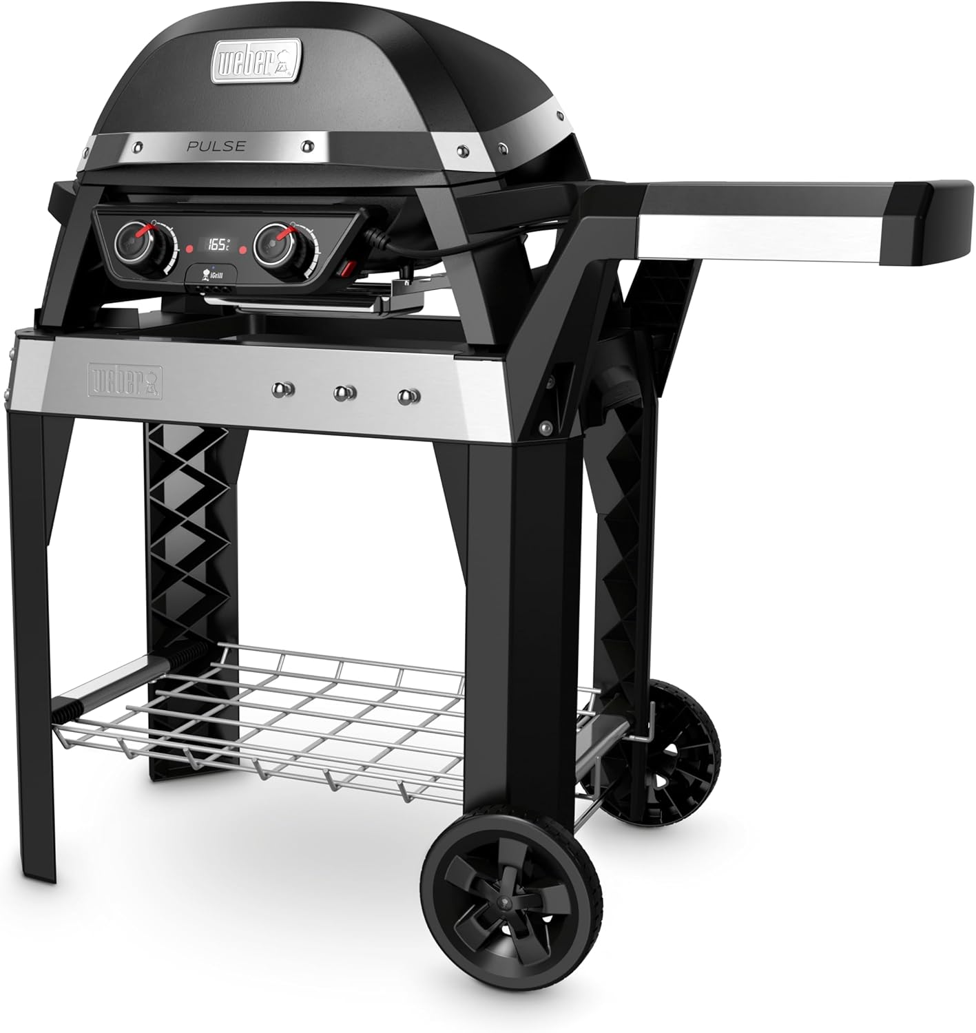 Weber - Pulse 2000 - 49x39cm - barbecue électrique, chariot, régulateur numérique, thermomètre - 85010053