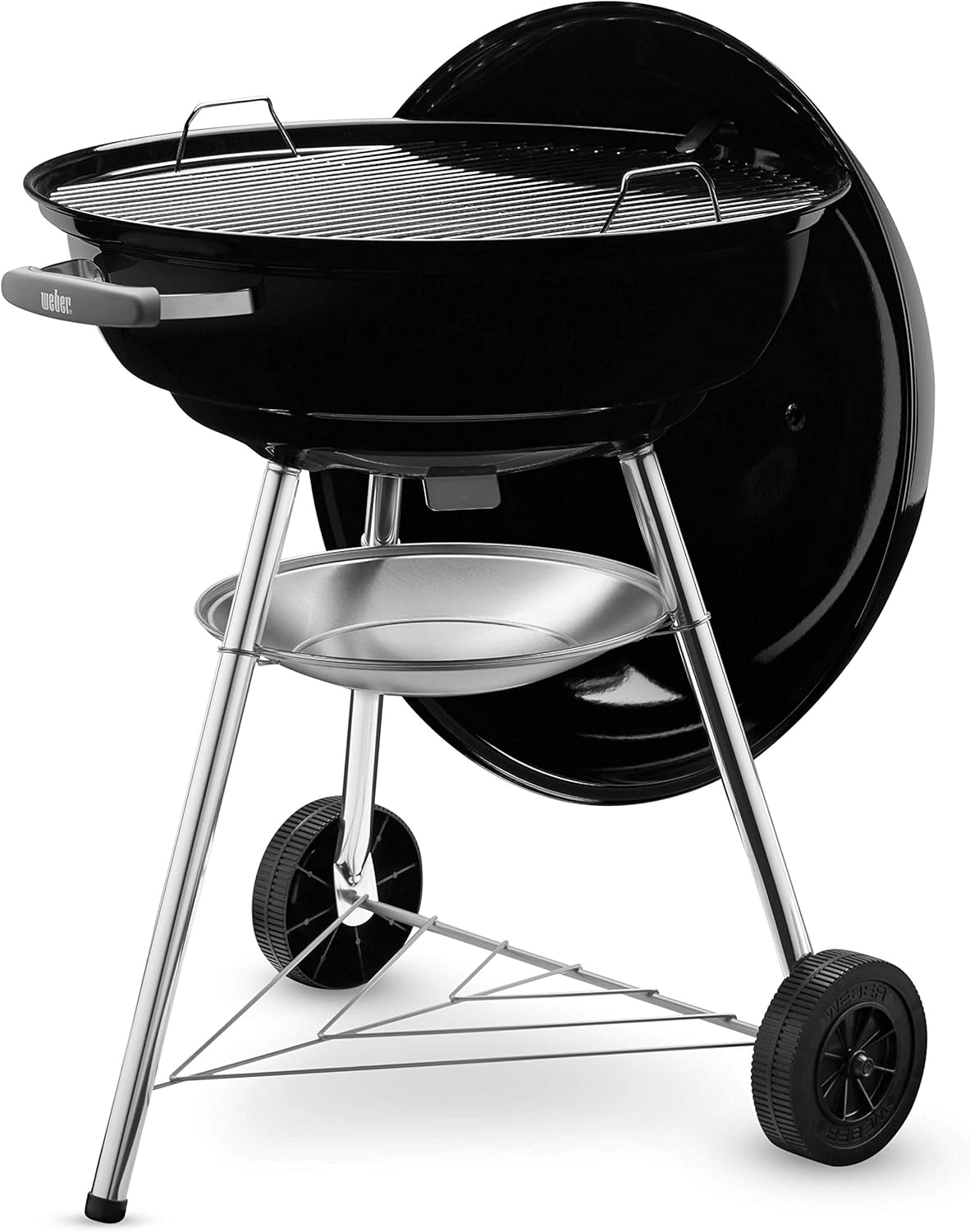 Weber - Compact Kettle - 57 cm - barbecue charbon, acier émaillé, récupérateur cendres