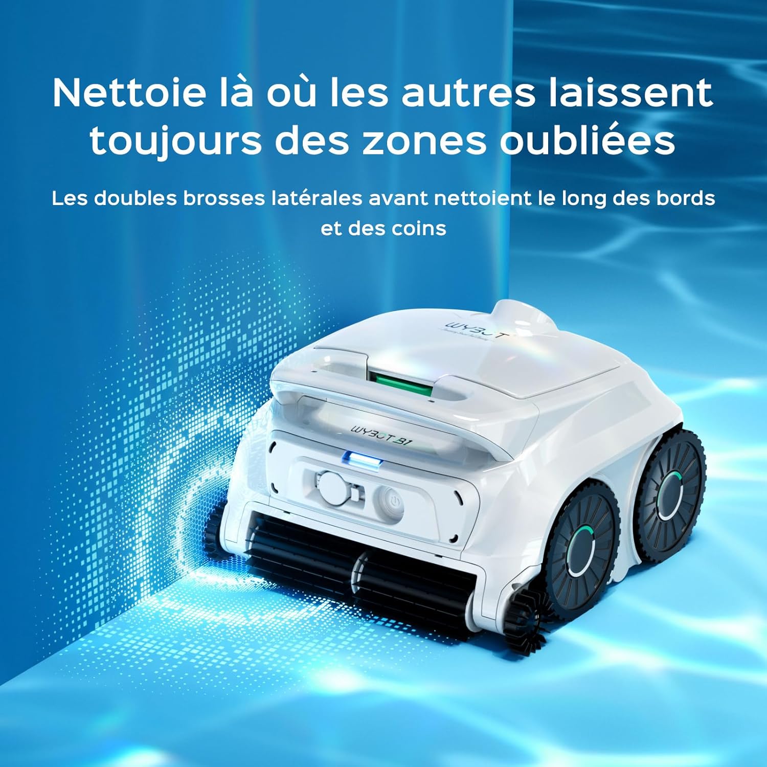 WYBOT - B1 Series - léger, sans fil, contrôle app, 100min autonomie, B1