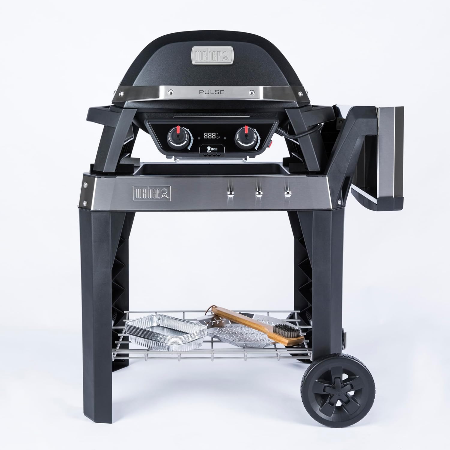 Weber - Pulse 2000 - 49x39cm - barbecue électrique, chariot, régulateur numérique, thermomètre - 85010053