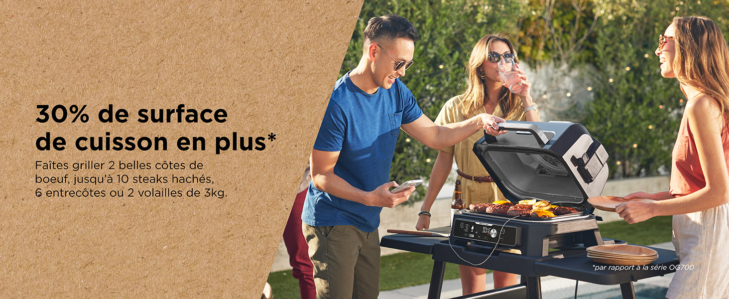 Ninja Woodfire Pro Connect XL BBQ Électrique Grill
