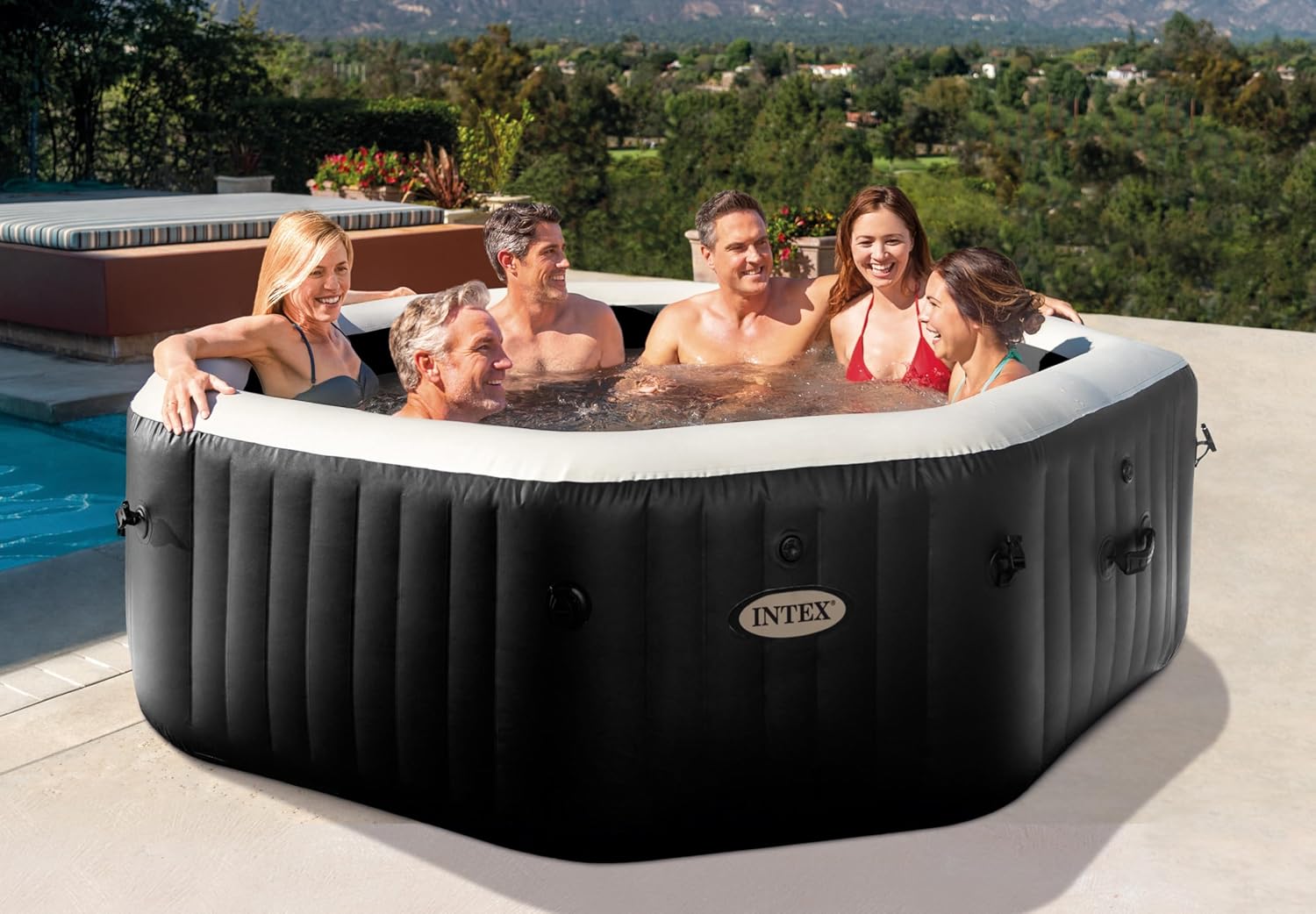 Intex - Pure Spa Carbone 6 places - gonflable - 28462