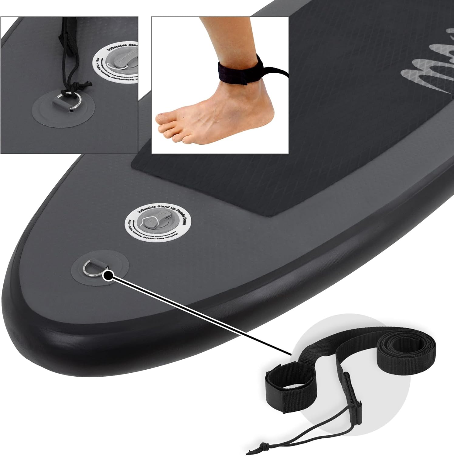 ECD Germany - SUP gonflable série Stand Up - 305/308/320/380 cm - PVC, 120/150 kg, 10/15 cm d’épaisseur