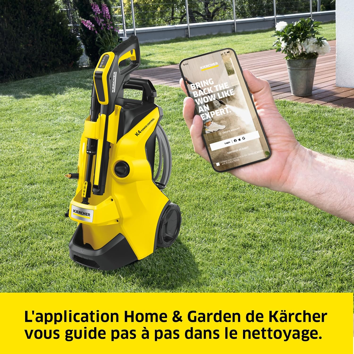 Kärcher - K 4 Power Control - 59 x 39.7 x 30.5 cm - 130 bar, 420 l/h, 11,5 kg, Home Kit