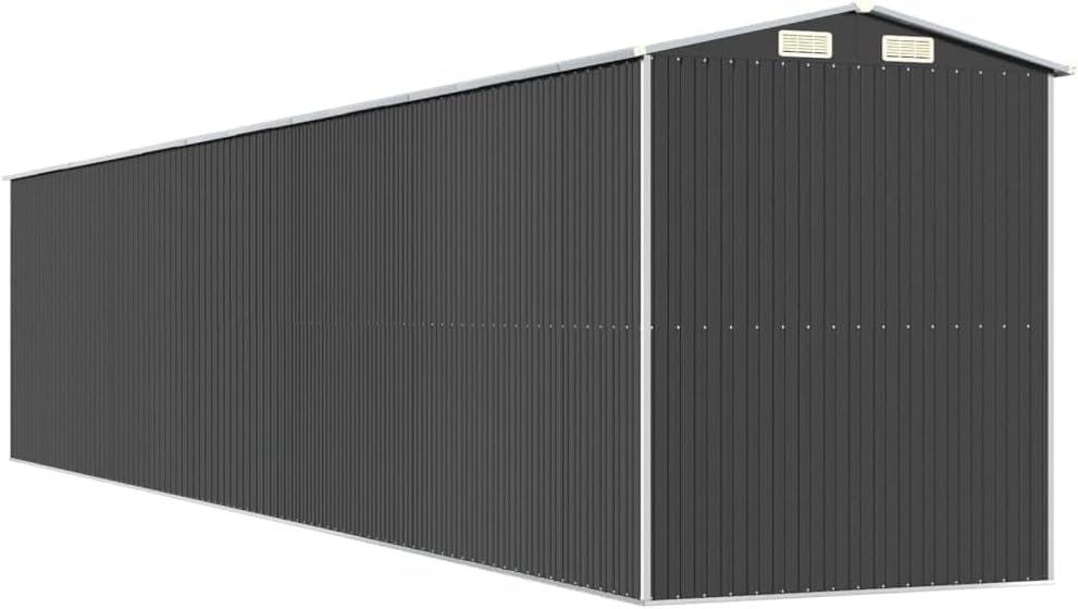 Générique Abri de Jardin Anthracite 192x1021x223 cm Acier galvanisé,Structures extérieures, Cabanes & abris de Jardin,3147459