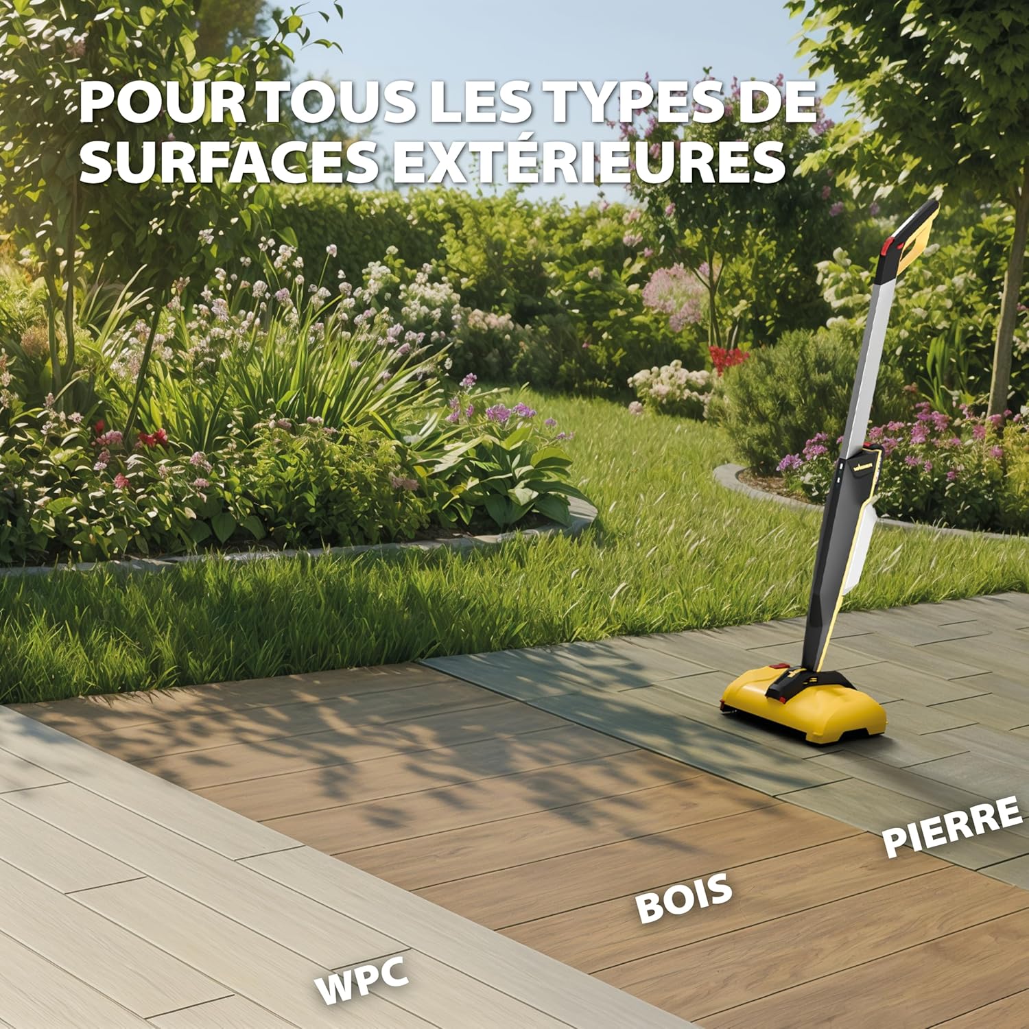 WAGNER - Levaro Powerbrush 18V - multifonctions sans batterie - nettoyage terrasse