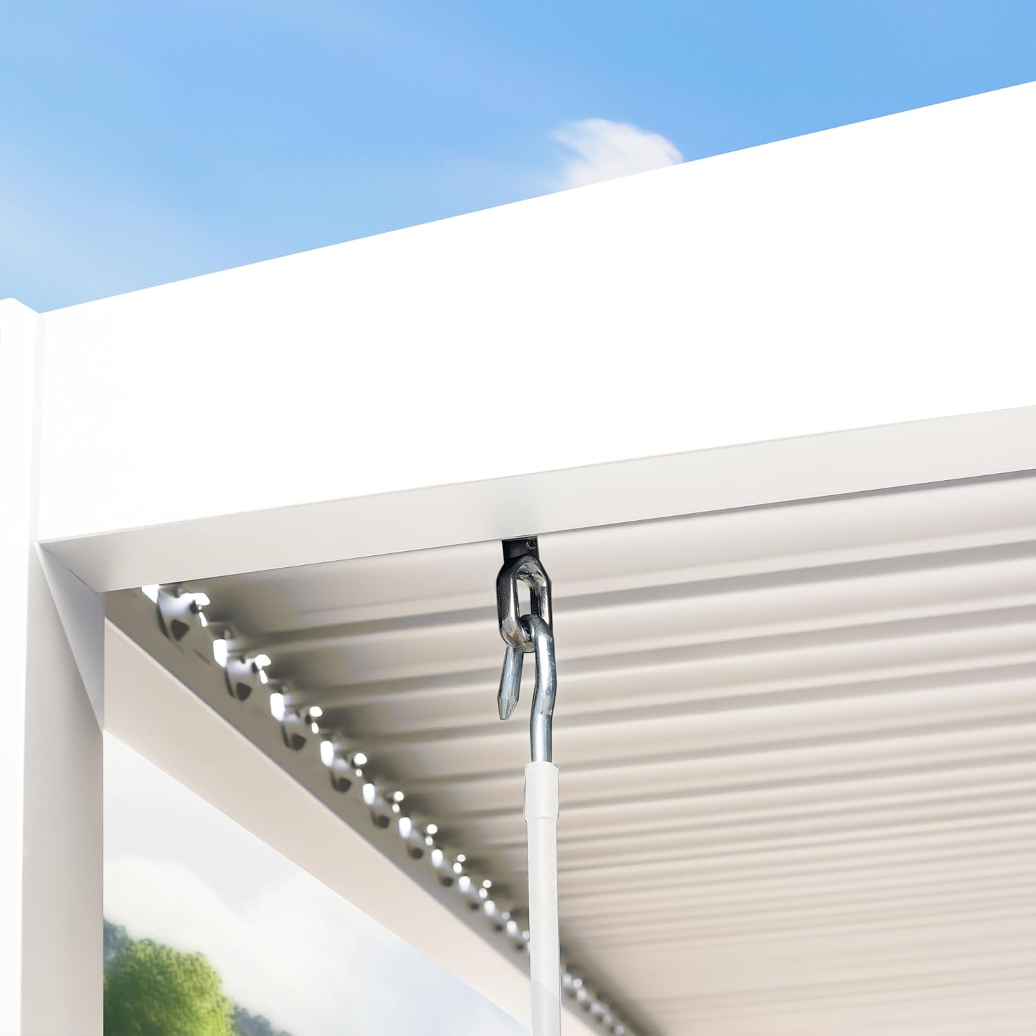 PRIMEYARD - Pergola série acier/aluminium - 3x3m - Lames orientables