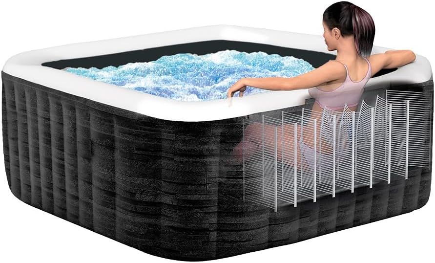 Intex - Pure Spa Bulles 6 places - spa gonflable gris ardoise - 28452EX