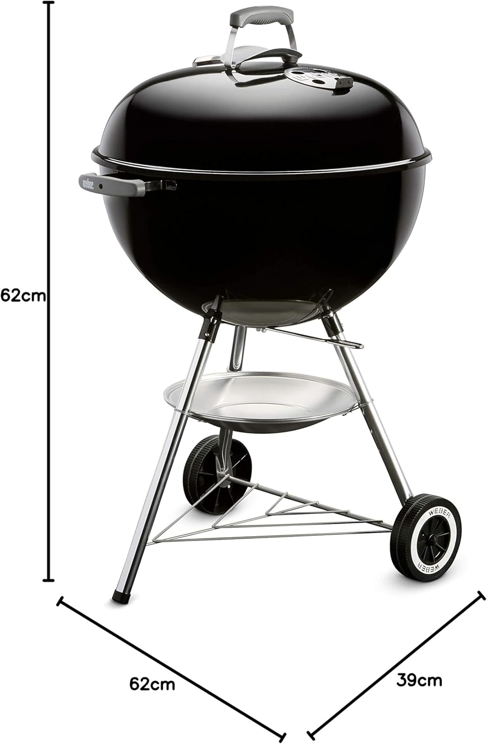 Weber - Classic Kettle - 57 cm - acier émaillé, One-Touch, thermomètre