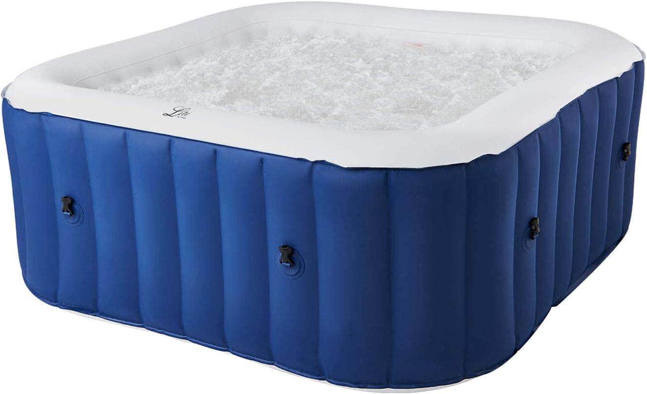 Happy Garden - Spa gonflable Alpine 4 places - carré - confort et relaxation