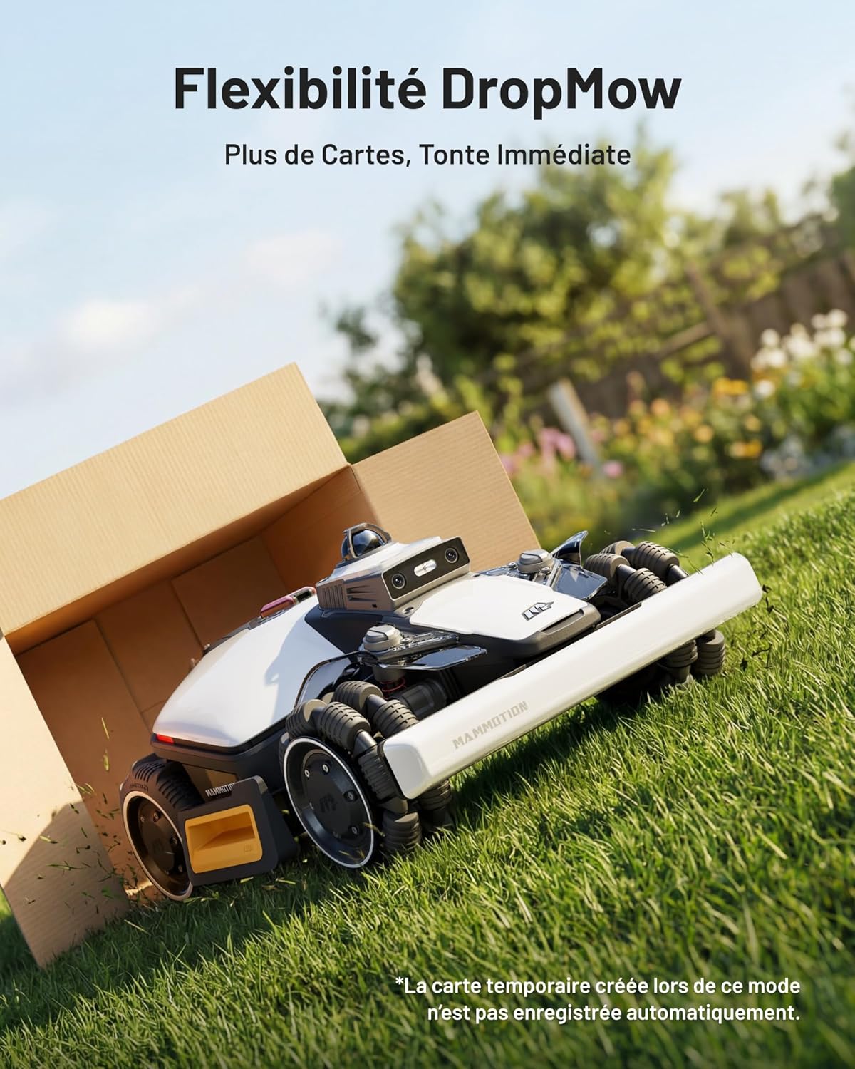 Mammotion - Luba Mini 2 AWD - 1500m² - LiDAR, double caméra IA, DropMow, 80% pente - LUBA Mini 2 AWD 1500