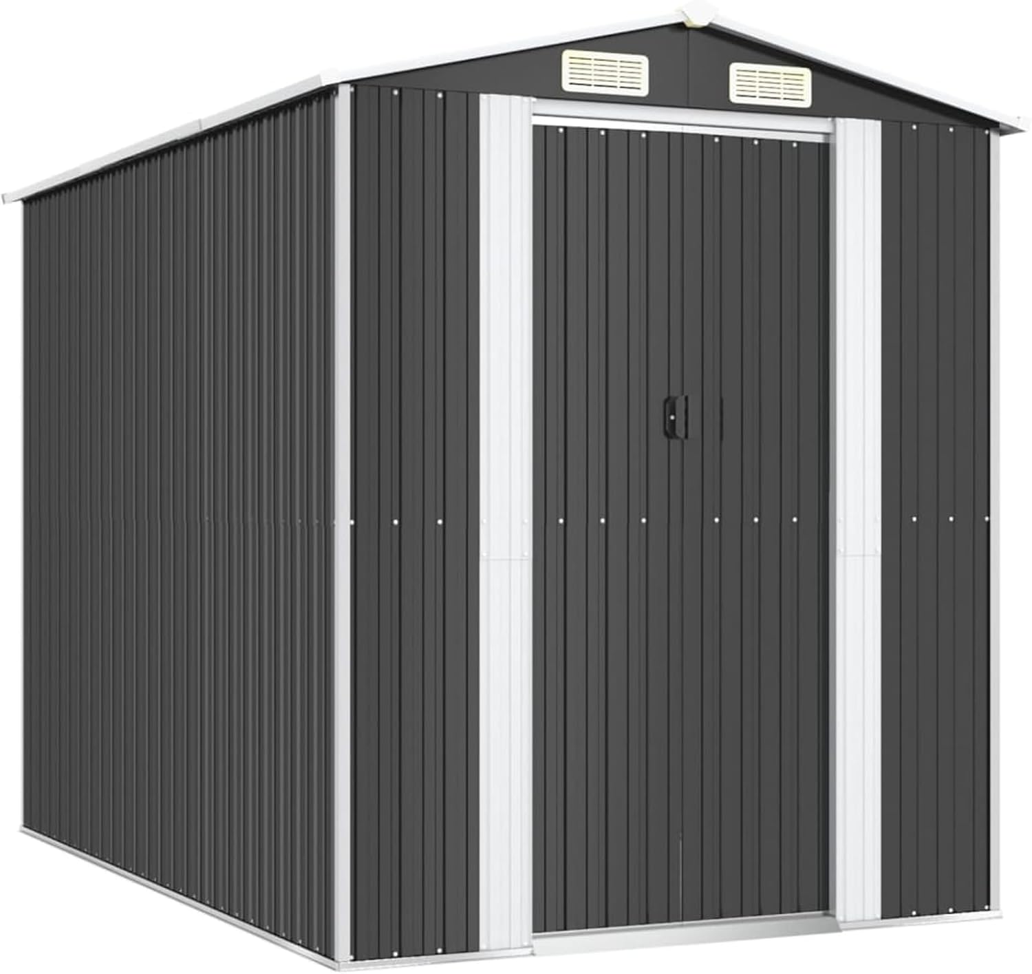 Abri jardin acier galvanisé, anthracite, 192x274x223cm