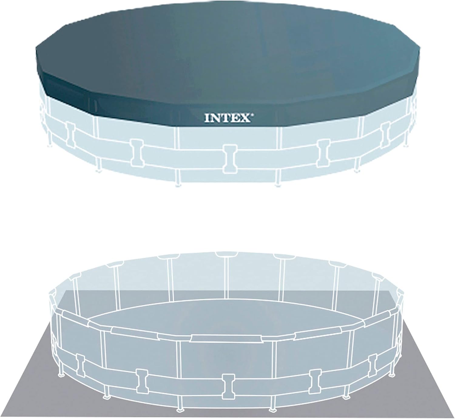 Intex kit Piscine Prism Frame Ronde Tubulaire (ø) 4,57 x (h) 1,07m