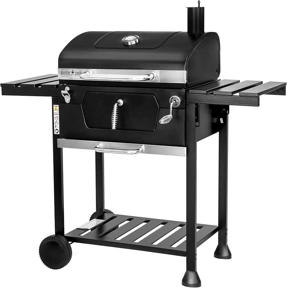 BRIGROS - MasterCook - barbecue acier roues thermomètre double grille