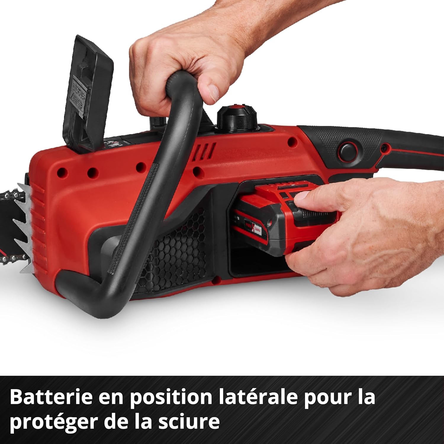 Einhell - GE-LC 18/25 Li BL-Solo - 22,5 cm - tronçonneuse sans fil, moteur Brushless, lubrification auto, 18V, GE-LC 18/