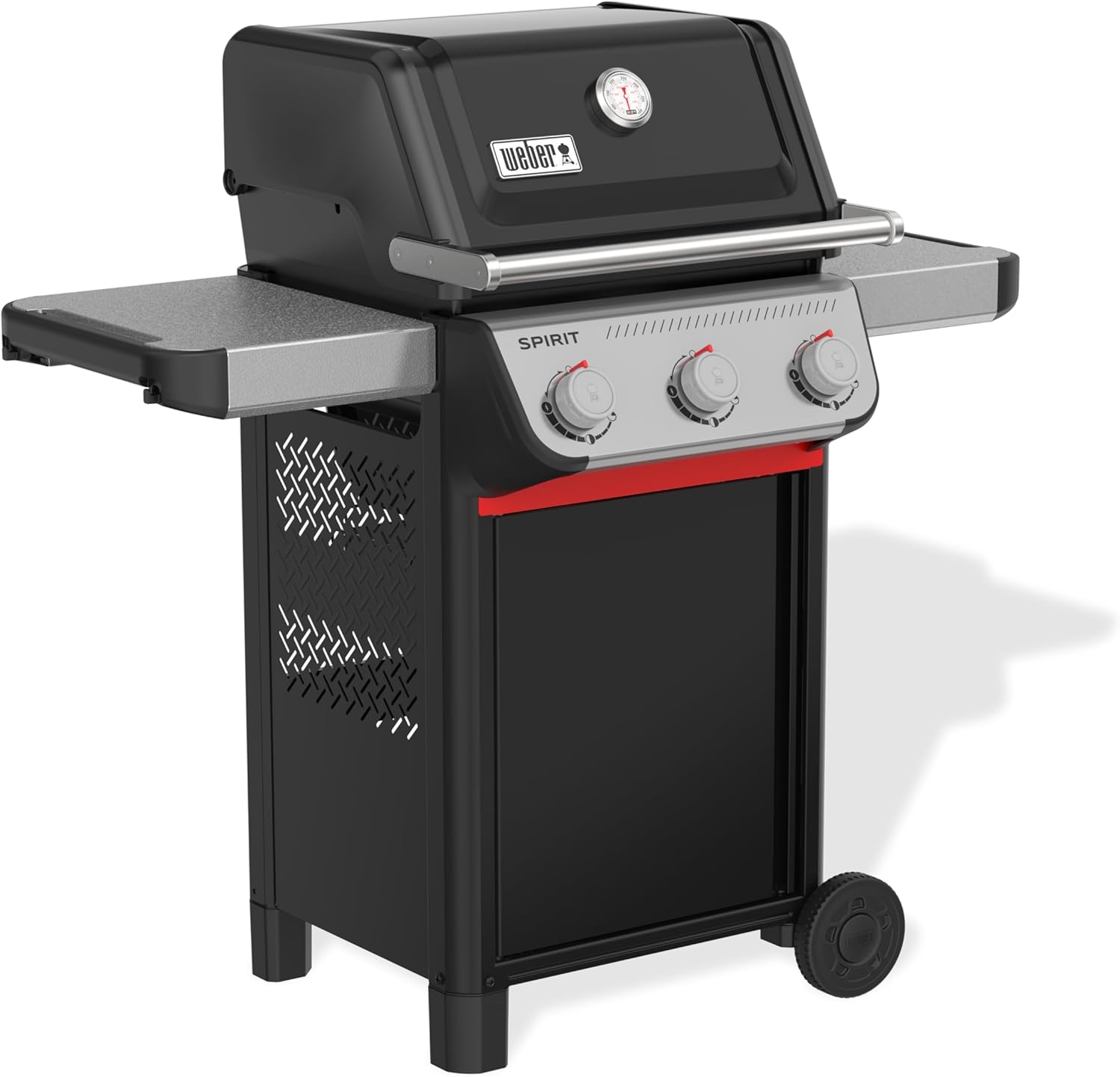 Weber - Spirit E-310 - 51 x 46 cm - 3 brûleurs, grille chaleur uniforme, roues durables