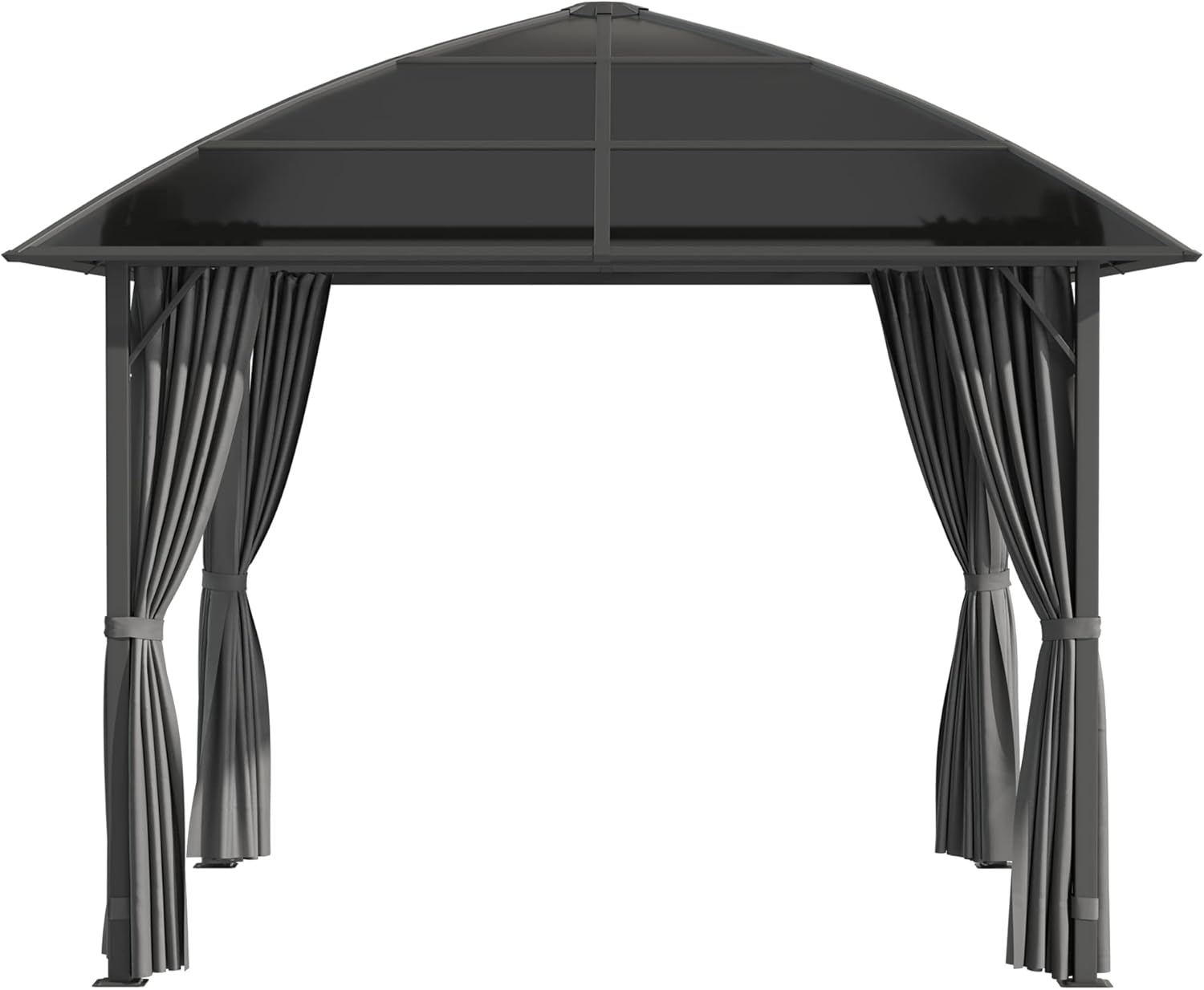 Outsunny - pavillon jardin aluminium 3x3m toit polycarbonate UV60+