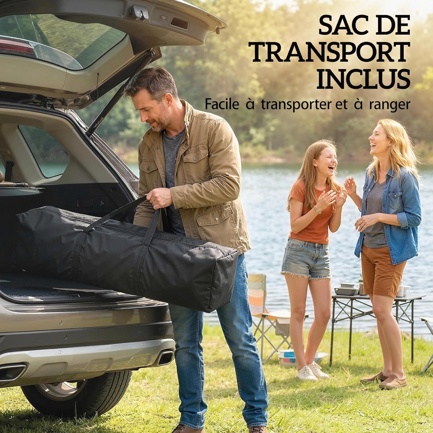 Outsunny Tonnelle de Jardin 4 x 4 m Pop up Tente Pliante réglable en Hauteur Protection UV30+ tonnelle Pliante avec Double Toit 4 parois en Maille 4 Sacs de Sable Sac de Transport Montage Facile Gris