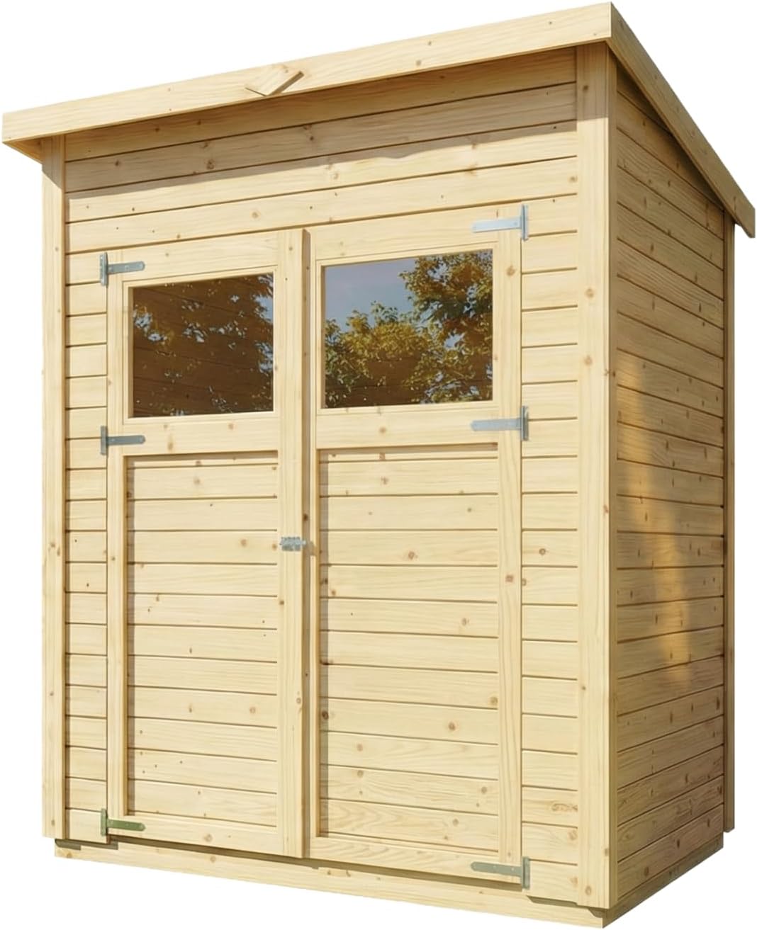 Abri de jardin en bois - 2,2 m², toit monopente, jardin