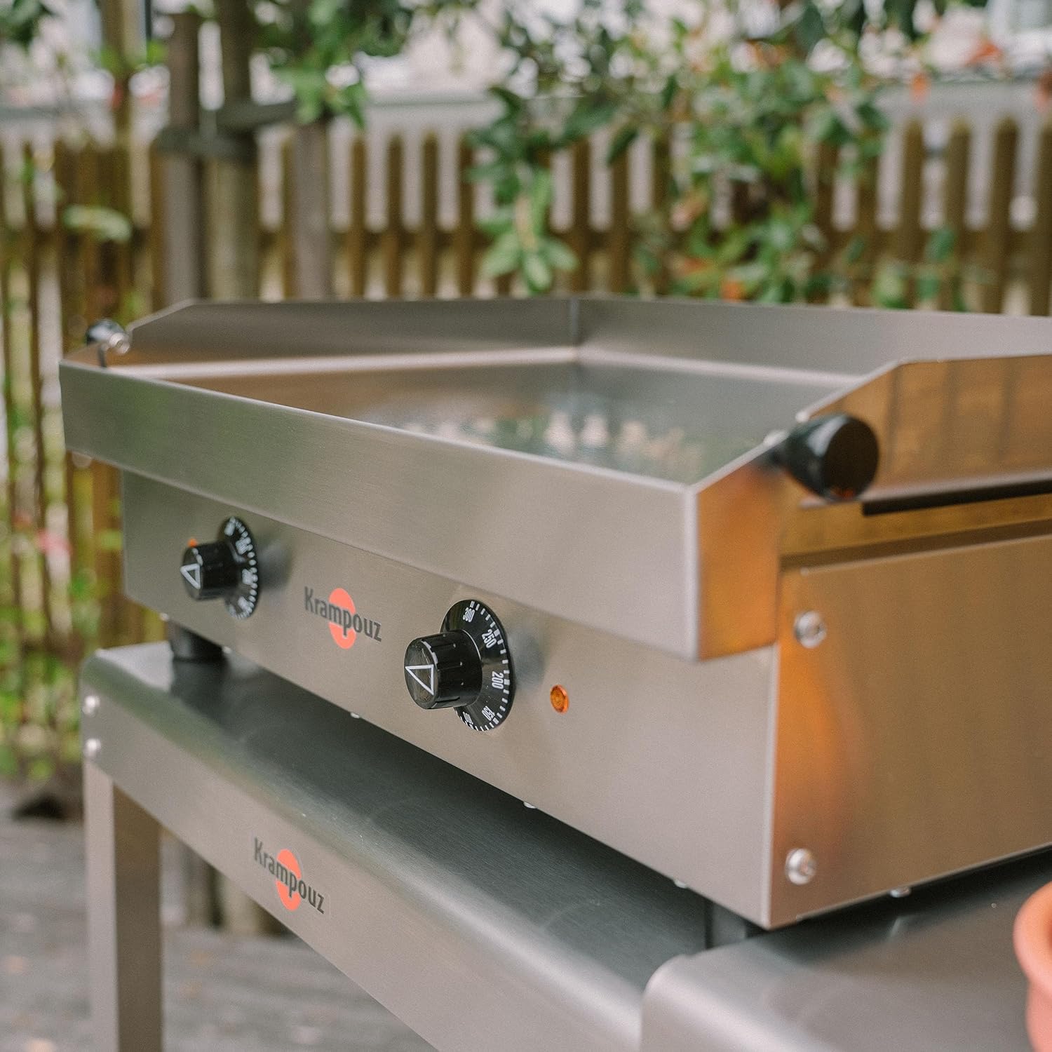 Krampouz - Plancha Électrique Samba - 54x33 cm - Inox, 2500W, 2 zones, 2 thermostats, PFSB2AA-KR