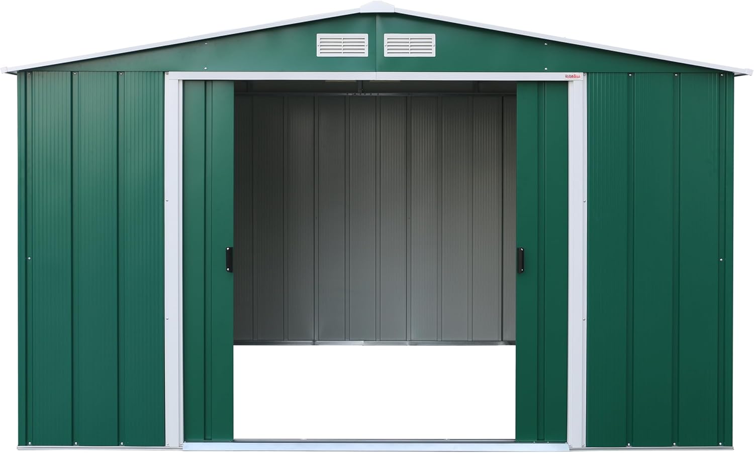 Duramax - ECO 10x8 - 7,28m² - Abri métal renforcé, toit acier vert