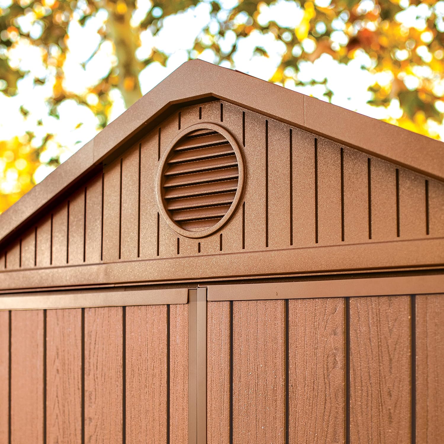 Keter - Darwin 64 - 2.2m² - abri de jardin en résine, couleur marron