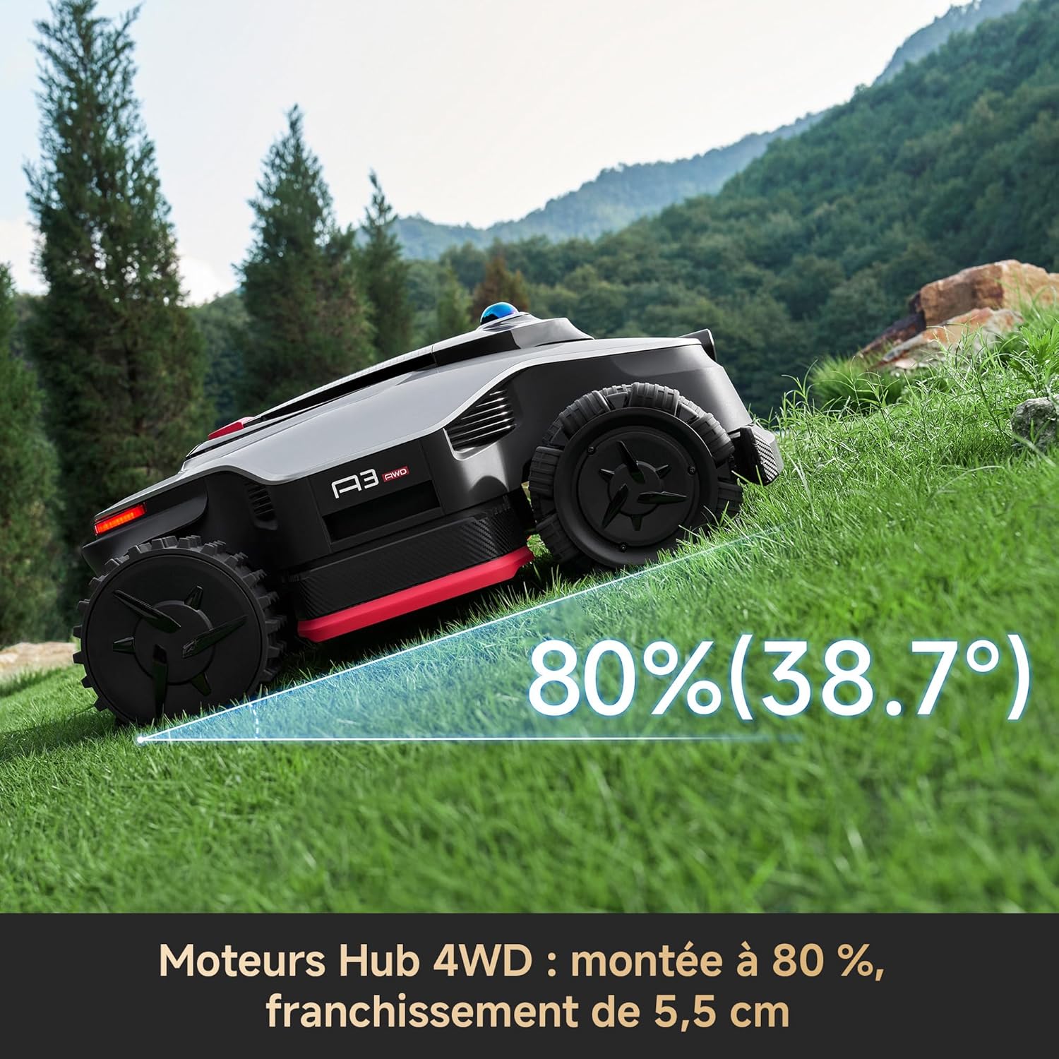 Dreame - A3 AWD Pro - 5000 m² - AWD, LiDAR 3D, IA Vision, EdgeMaster A3AWDPro5000