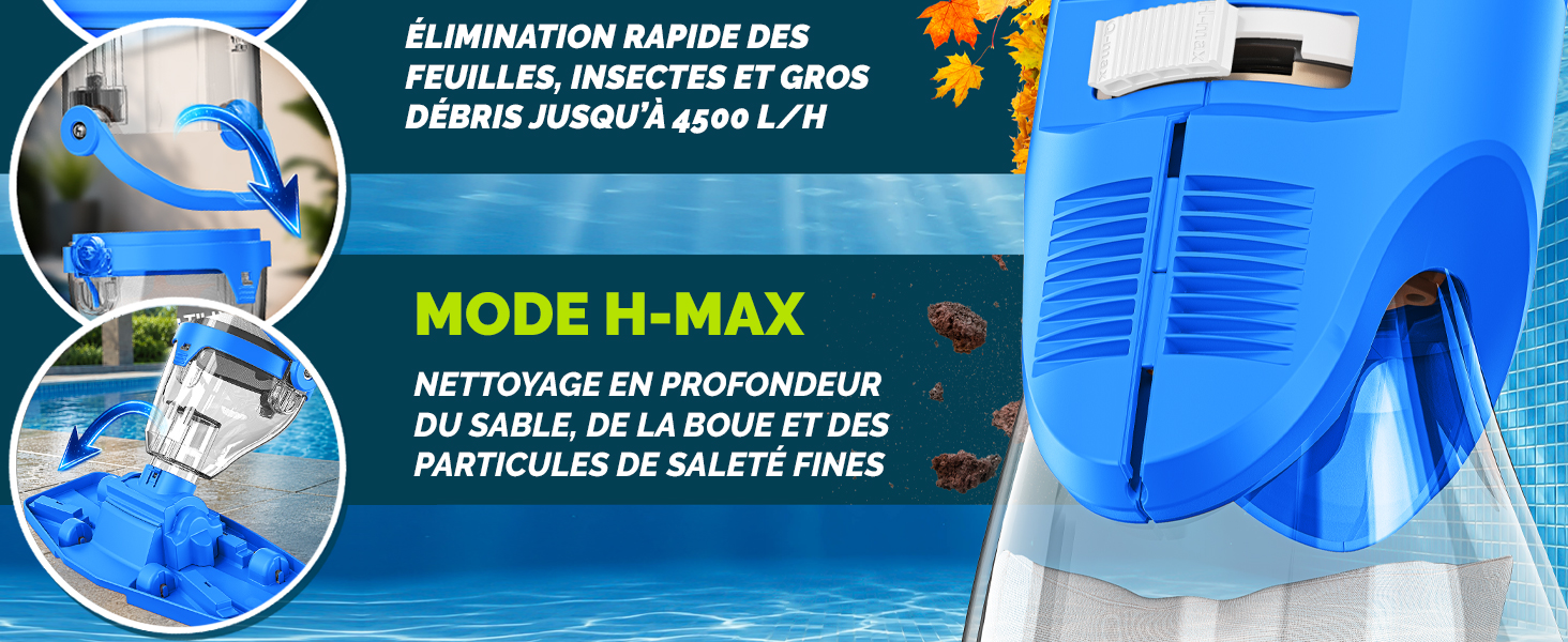 Le texte se lit comme suit : « ACCESSOIRES VESTIMENTAIRES AL INNOVATION BARBER 2024 ET PLUS ENCORE », « MODE N-MAX », « LA TONDEUSE DE COIFFURE ORIGINALE QUI PERMET DES COUPES DE PRÉCISION ET DES LAMES TRANCHANTES ». Dispositif de tondeuse/tondeuse bleu dont l'emballage du produit est illustré.