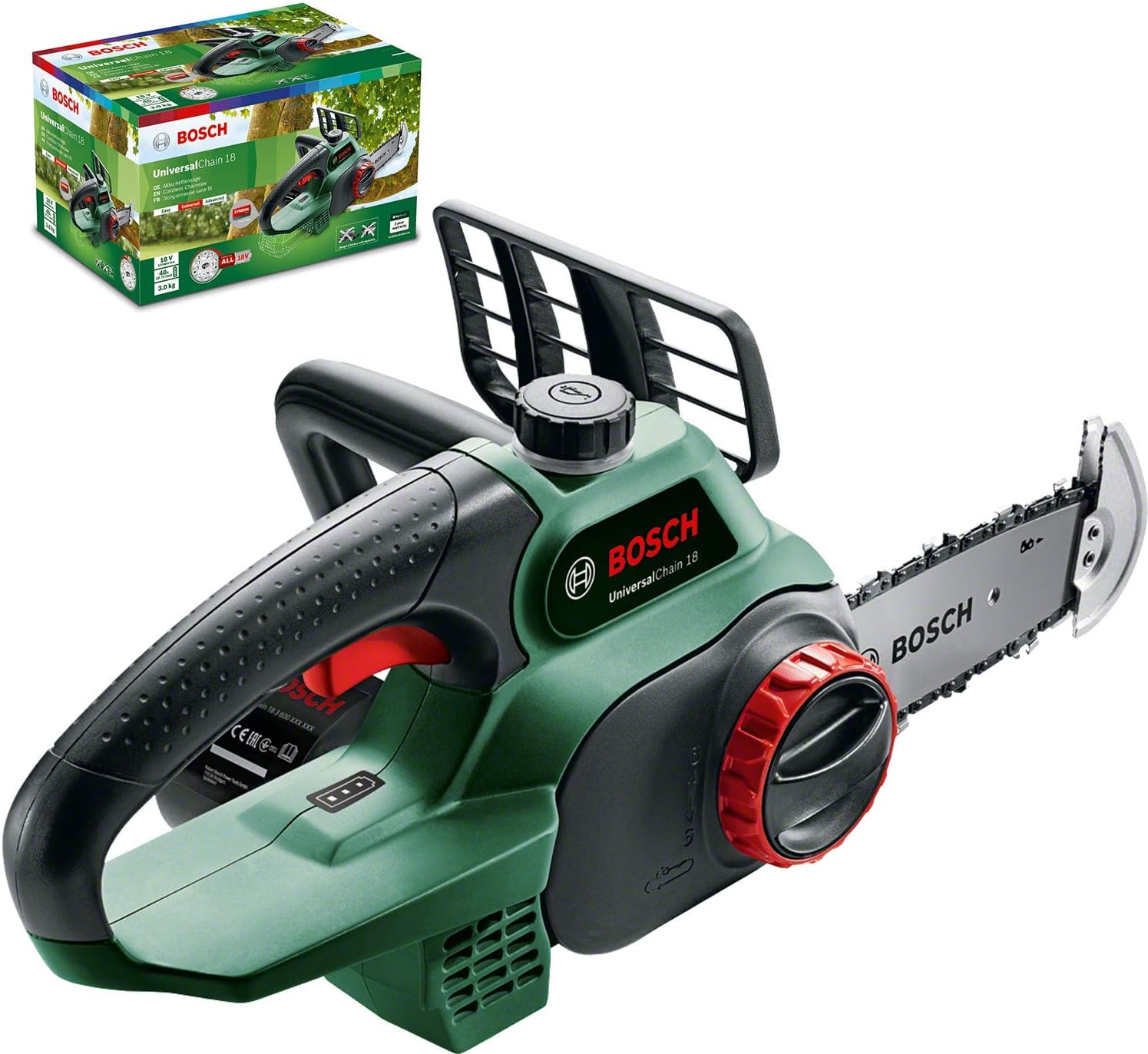 Bosch - UniversalChain 18 - guide 20cm - sans batterie, huile 80ml