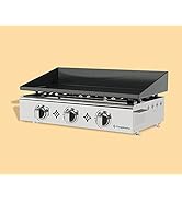 Plancha Gaz Emaillée 3 Feux 7,5 kw - Anti-adhésive et nettoyage facile - Vivaplancha modèle LIMON