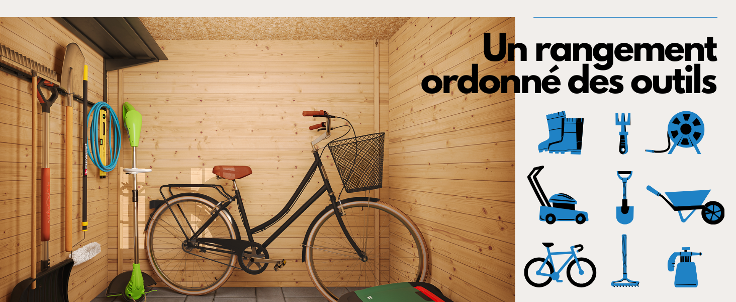 un vélo dans une pièce avec un mur avec un texte dessus.
