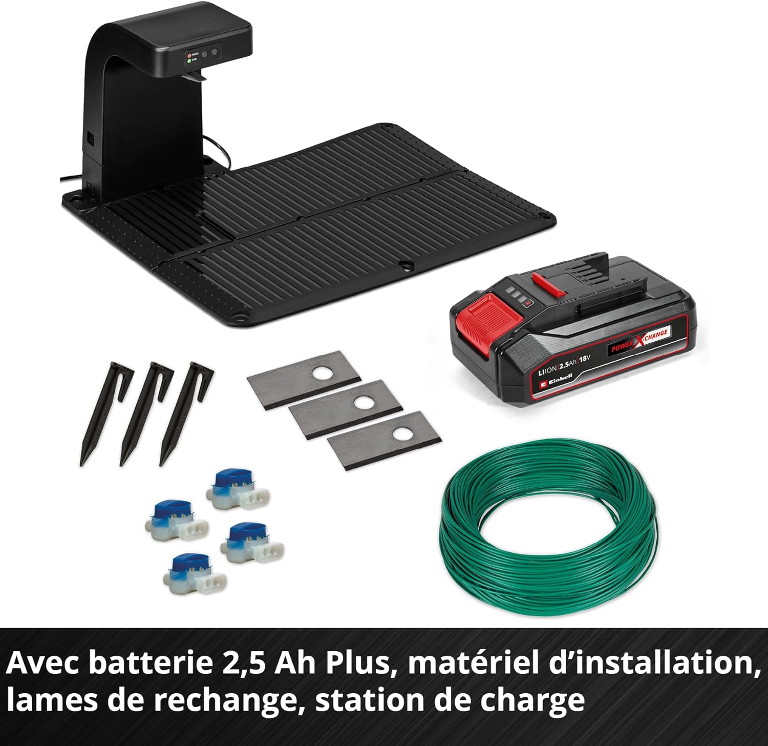 Einhell - FREELEXO 500 - robot tondeuse 500 m², batterie 2,5 Ah, app mobile IPX5