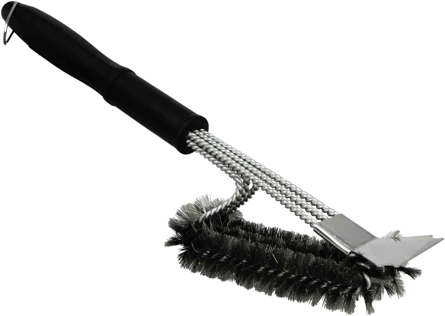 Amig - Fireplus 2 en 1 - 45,7 cm - Brosse inox et grattoir BBQ