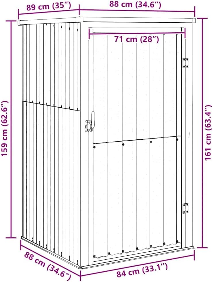 vidaXL Abri de jardin - Abri de jardin Vert - 88 x 89 x 161 cm - En acier galvanisé