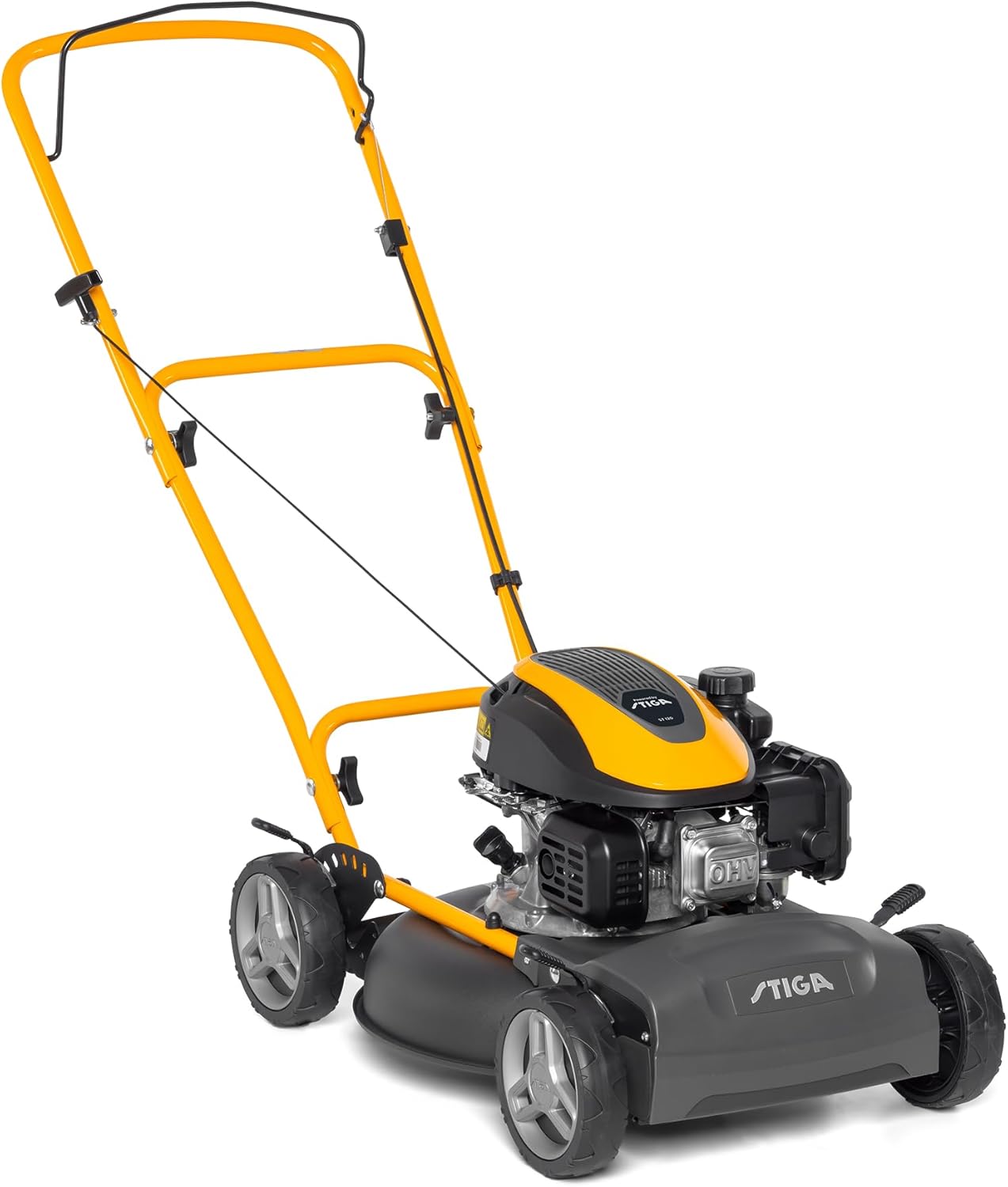 STIGA - Multiclip 47 - 45 cm - moteur 123 cc, 5 hauteurs coupe, guidon ergonomique