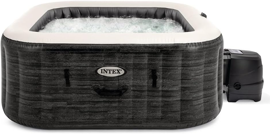 Intex - Pure Spa Bulles 6 places - spa gonflable gris ardoise - 28452EX