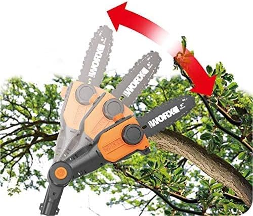 WORX - Set WG908E - taille-haie 45cm & élagueuse 20cm sur perche 1.8-2.3m WG908E