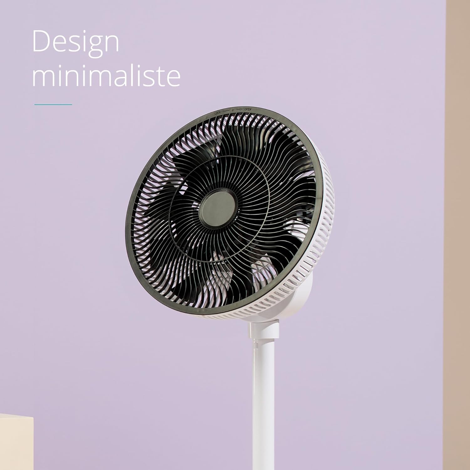 Duux Whisper Blanc - Ventilateur silencieux sur pied - Ventilateur sur pied avec télécommande - Minuterie incluse 26 vitesses - Ideal pour toutes les salles