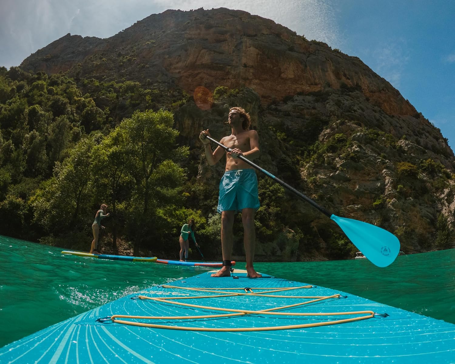 Wattsup - Sup Stand Up Paddle Gonflable - Gamme Essentials - Dropstitch - Pack Complet : Pagaie 2in1 Leash Pompe Sac de Transport