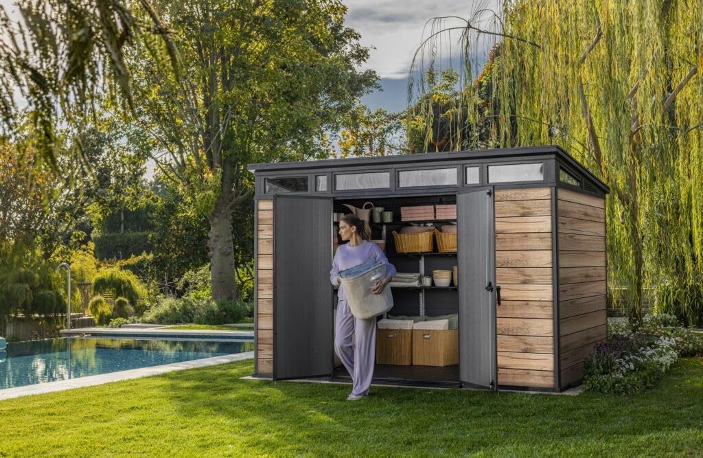 Keter - Signature 117 - abri 7,4m² - aspect bois Douglas
